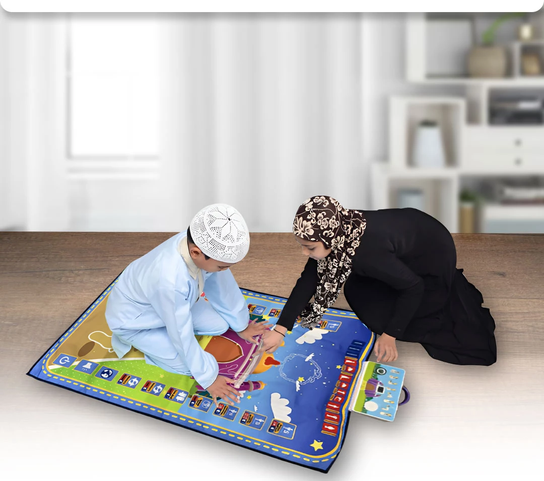 سجادة الالكترونية لتعليم الصلوات الخمس والوضوء الأصلية 34