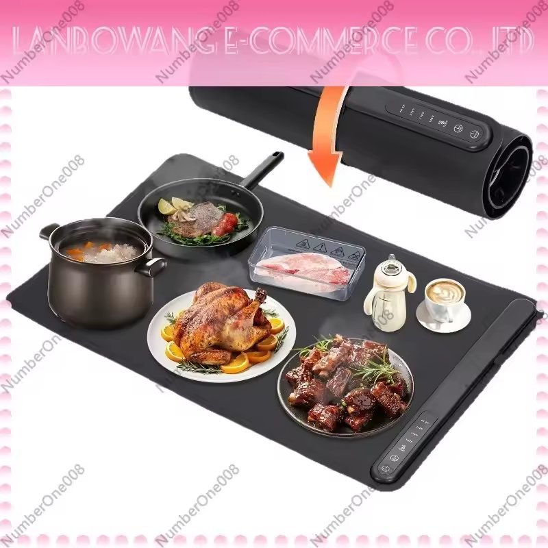 صينية تسخين طعام كهربائية ذكية - Electric Food Warming Mat - حافظة طعام ساخن قابلة للطي 1 صينية تسخين طعام كهربائية ذكية - Electric Food Warming Mat - حافظة طعام ساخن قابلة للطي