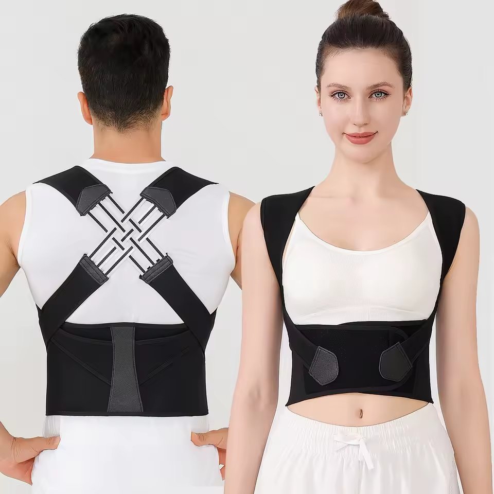 مصحح وضعية الظهر - Posture Corrector Brace - دعامة تقويم القامة والكتفين - حزام تصحيح الانحناء
